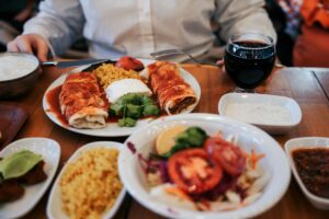 Mexican food lunch